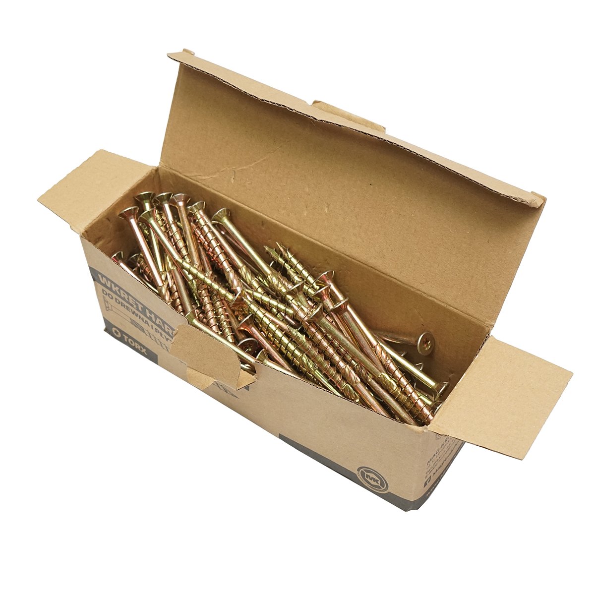 Surub pentru lemn autofiletant cu cap inecat 8x120mm tip torx TX40, 100 buc/cutie